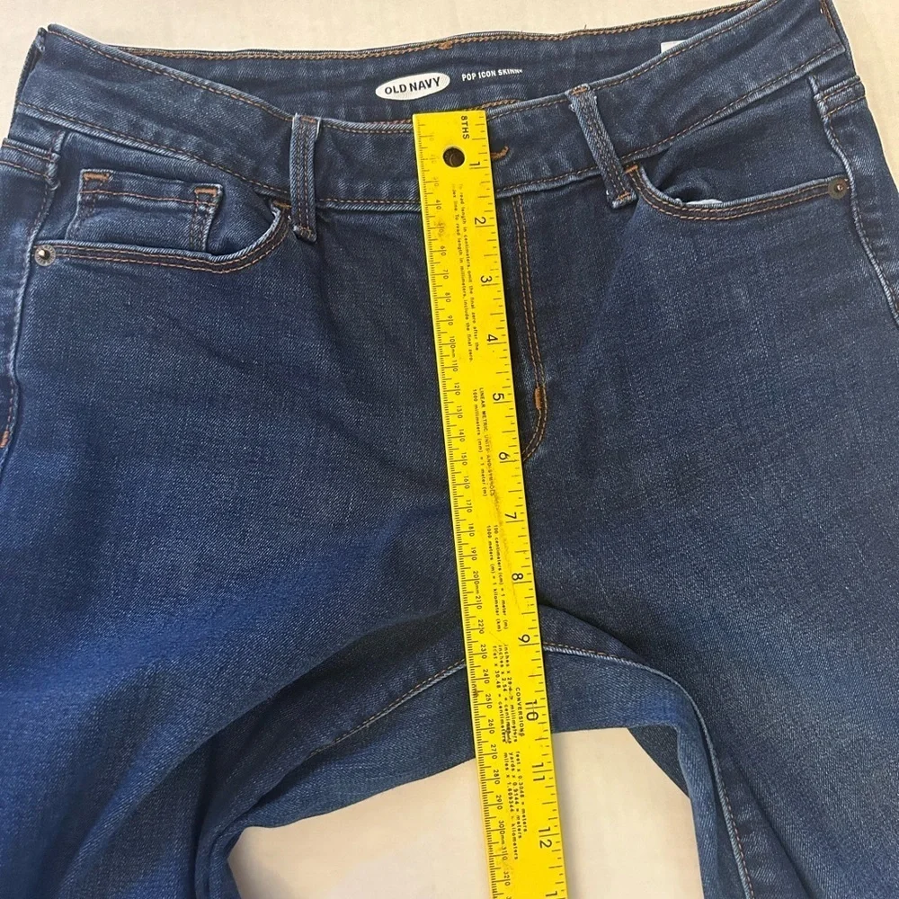 Old Navy Pop Icon Blue Skinny Jeans Versatile Everyday Wear Sz-6 Short. P13 - Picture 8 of 10